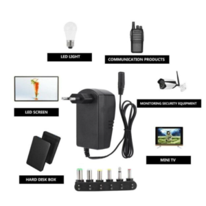 Universal Adapter 3.0 A Multi-Tip AC/DC Adapter